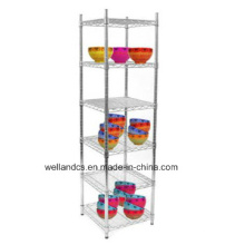 Ajustable de Metal 5 Tiers Cuarto de cocina Dish Storage Rack